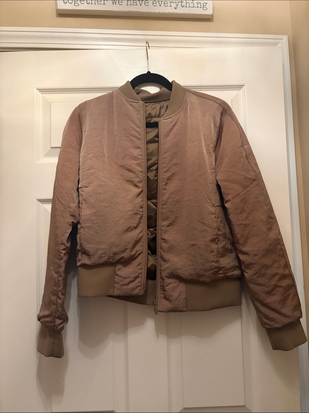 Men's Bomber Jacket in Taupe